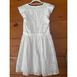 NWT Lulus Flirtatious in Florence White Ruffled Eyelet Cotton Mini Dress Sz L thumbnail 4