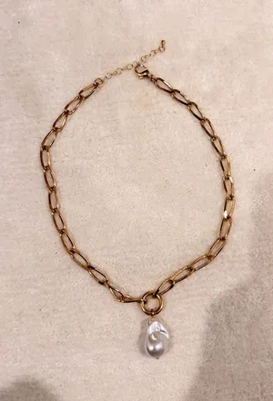 Pearl necklace Gold thumbnail 1