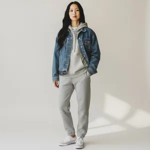 Vintage 90s B.U.M. Equipment Denim Jean Jacket logo hem streetwear classic basic thumbnail 3