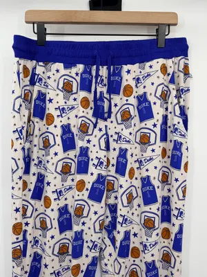 Monkeeroos Duke Blue Devils Basketball Bamboo Pajama Jogger Pants M thumbnail 4