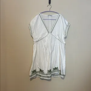 Zara Embroidered Mini‎ Dress Size Medium thumbnail 2