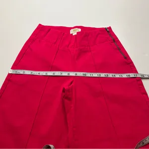 Maeve by Anthropologie Women’s Size‎ 2 Pink Wide-Leg Cropped Pant Pockets Preppy thumbnail 7