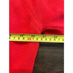 Lalavon Red Sweater w/ Pink Bows Festive Holiday Coquette Preppy Modest Sz Large thumbnail 6