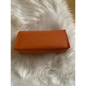 Tory Burch orange sunglasses case thumbnail 4
