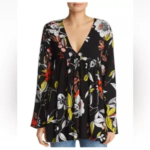 FREE PEOPLE Bella Floral Print Tunic/Dress thumbnail 2