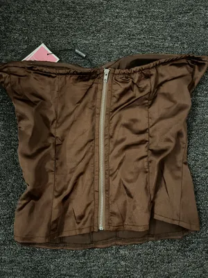 Pretty Little Thing Brown Corset Top thumbnail 5
