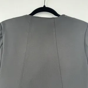 Obsession Black Peplum Moto Jacket Asymmetrical Zip Stretch Biker Edgy Sz Medium thumbnail 5
