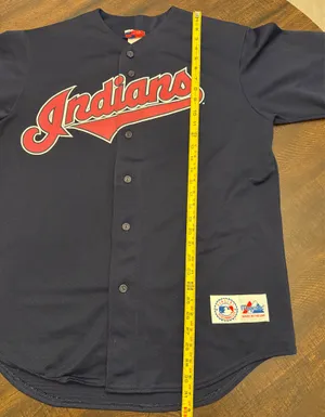 VTG Majestic Cleveland Indians Jim Thome Jersey-USA-Large thumbnail 8