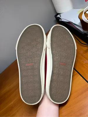 Taos EZ Soul Slip On Canvas Sneaker‎ Shoe Backless Red Comfort Loafer Mule W7.5 thumbnail 5