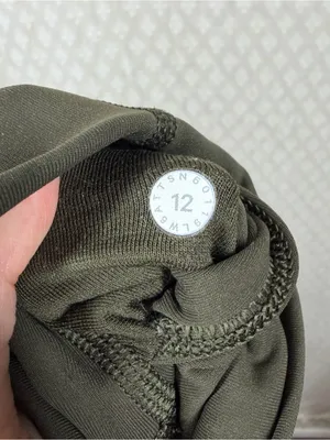 Lululemon Dark Green Wunder Under Cropped High Rise Leggings thumbnail 5
