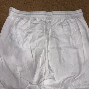Quince 100% European Linen Wide Leg Ankle Pull On Pant White 3X thumbnail 9