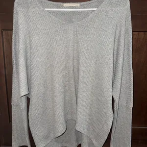 Active USA Heather Gray Women's Crew Neck Sweater thumbnail 1