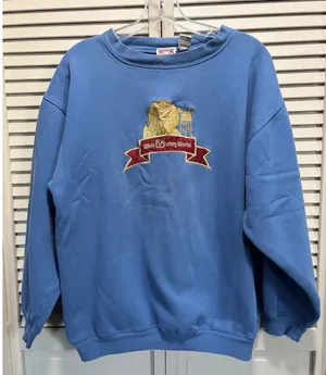 Mickey Inc Blue/Gold "Walt Disney World" Long‎ Sleeve Crew Size S/M Embroidered thumbnail 1