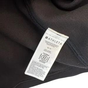 Athleta Moto Style Zip Front Jacket‎ Quilted Black Athletic Casual Wear M Grunge thumbnail 5