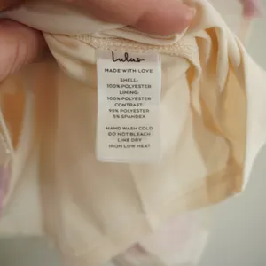 Lulus Size Medium Pink 3D Floral Rosette Mini‎ Dress Cream Tie Strap Babydoll thumbnail 6