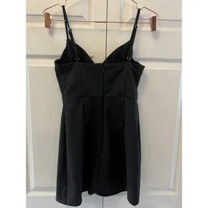 Princess Polly Black Novella Mini‎ Dress Blogger Favorite Size 4 thumbnail 4