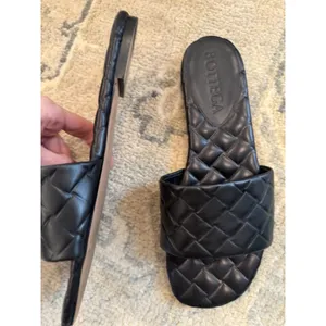 BOTTEGA VENETA Flat Sandal Black Sz 38 US Sz 8 $890 thumbnail 7