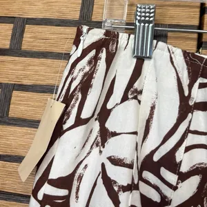 Coldwater Creek Brown And White Skirt‎ Size Medium Petite thumbnail 5