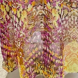 Steve Madden Womens XS/S‎ Cover Up Maxi Dress Kimono Sleeve Semi-Sheer Flowy thumbnail 5