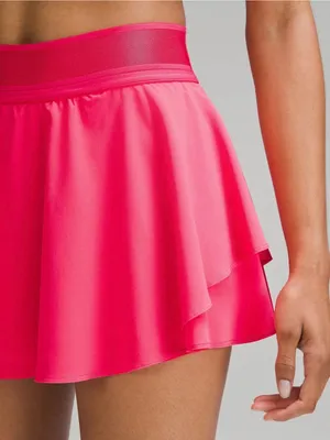 Lululemon Court Rival High Rise Skirt Hot Pink Lip Gloss Tennis Skort Size 0 thumbnail 4