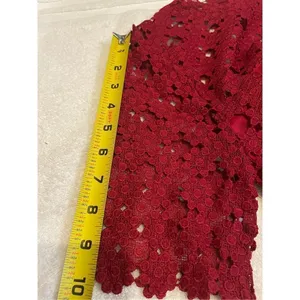 Lulus Burgundy Crochet Laced Bodycon Midi Dress Size S/ Party/ Cocktail/Formal thumbnail 14