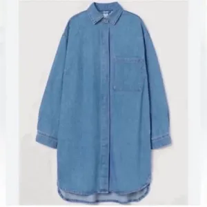 H&M Denim Blue Oversized Dress (Size XS) thumbnail 2