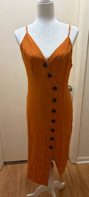 Women's Spaghetti Strap Button thumbnail 1