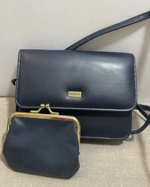 Buxton Crossbody Purse Convertible to‎ Belt Wallet Clutch Navy change purse, Key thumbnail 1