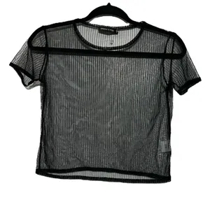 Kendall + Kylie pinstripe sheer top thumbnail 1