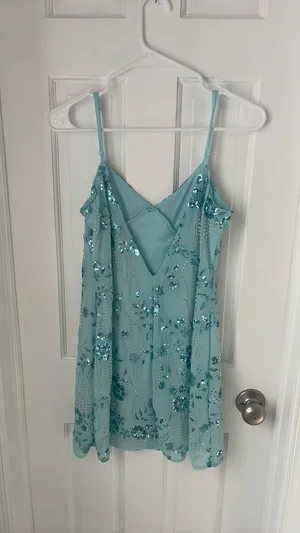 Embellish open back dress Blue Size M thumbnail 2