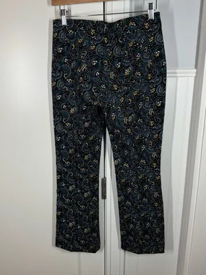 Maeve Anthropologie The Margot‎ Kick Flare Cropped Pants Floral Women’s XS thumbnail 4