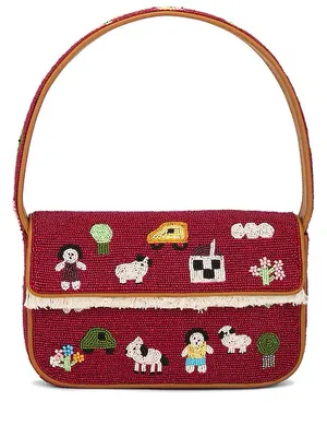 Staud TOMMY Beaded Bag Folk Town thumbnail 1