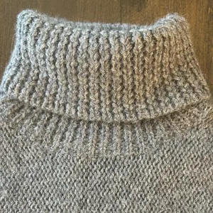 Vintage 90s Banana Republic 100% Alpaca Cable Knit Turtleneck Sweater Sm Chunky thumbnail 3