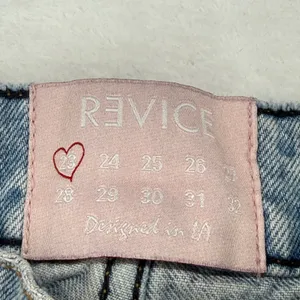 Revice Denim Ex-Boyfriend Light Wash High Rise Straight Leg‎ Jeans Blue Size 23 thumbnail 4