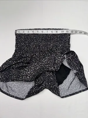 FP Movement by Free People Black Floral Smocked High-Waist Shorts thumbnail 5