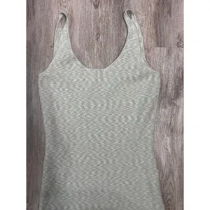 Abercrombie & Fitch Women Green Marled Ribbed V-Neck Bodycon Midi Dress XLT Tall thumbnail 3