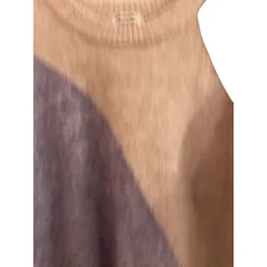 Madewell Cream Purple Brown Wool Blend Sweater Women Sz S thumbnail 7