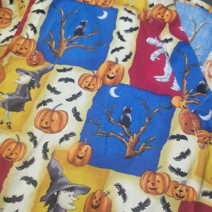 Comfy Cottons Halloween Scrub Top Shirt Size Small Medical Nursing thumbnail 4
