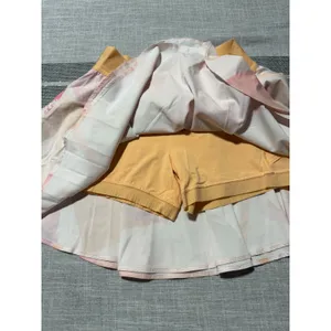 Lululemon Court Rival High Rise Skort Tall Pastel Multi Abstract Print Size 8 thumbnail 5