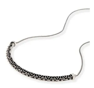 Kendra Scott Lucy Choker Necklace Antique Silver Adjustable thumbnail 1