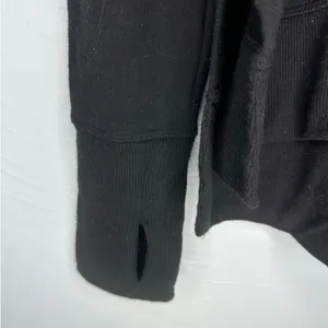Athleta Crewneck Sweatshirt Tunic Size Small Black Soft Pullover Athleisure thumbnail 3