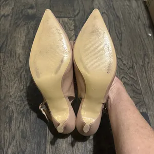 Joy And Love Nude Slingback Heels Tan Size 8 thumbnail 3