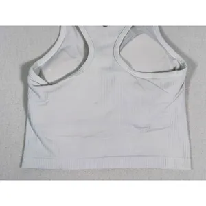 Lululemon Ebb To Street Racerback Crop Tank Size 6 White Ribbed Gym Yoga Pilates thumbnail 10