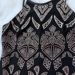 Jump -725 NWT Glitter Bodycon‎ Dress black size 3/4 thumbnail 3