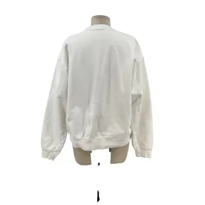 Aritzia Tna Cozy Fleece‎ Perfect Crew Sweatshirt Pullover White Size Large thumbnail 10