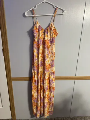 l*space Gemma Wavy Daisy Floral Print Midi Dress Size Small thumbnail 11