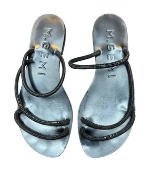 M.Gemi Shoes Womens Size 36 Leather Strappy Slide Sandals Made In Italy Chic‎ thumbnail 1