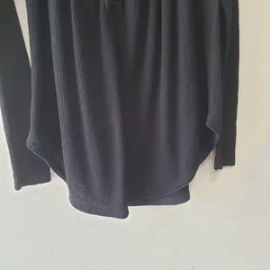 We The Free Must Have Henley 3-Button Placket Waffle Knit Long Sleeve Tee Small thumbnail 5