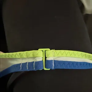 Aerie White with Blue and lime trim Bikini Top thumbnail 3