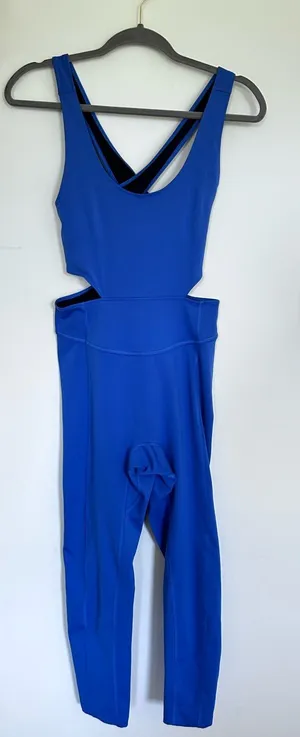 Free People Movement Back It Up Cut Out One Piece Athletic Jumpsuit Size Medium thumbnail 1